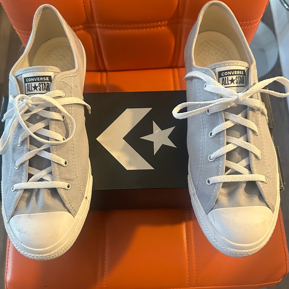 Light Gray Converse Sneakers.